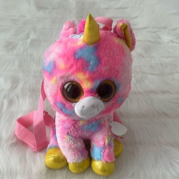 TY Fantasia Multicolor Unicorn Backpack - Picture 2 of 10